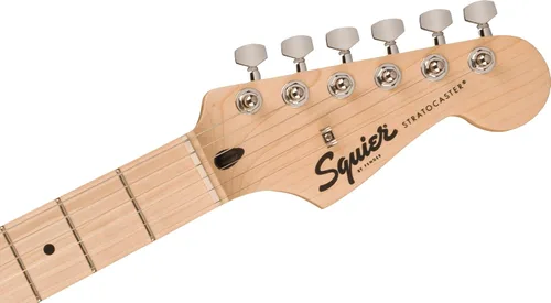 Miniatura 6 de Guitarra eléctrica Squire Sonic Stratocaster, Sunburst de 2 colores, diapasón de madera de arce, protector blanco