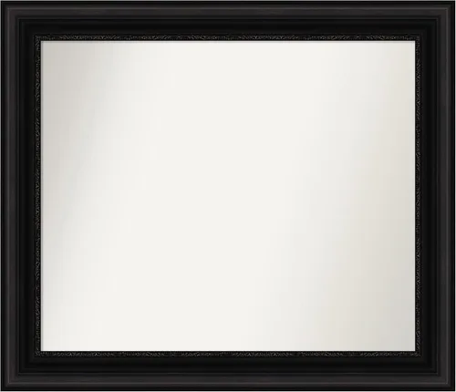 Miniatura 132 de Amanti Art Espejo personalizado, espejo de baño negro puente, espejo de pared o espejo de tocador de baño sobre el fregadero (26 x 26 pulgadas)