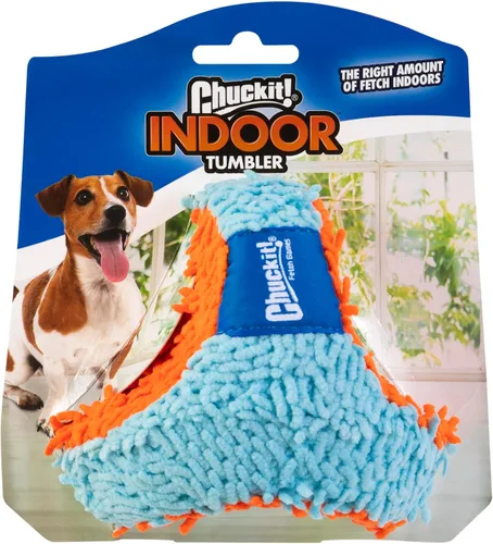 Miniatura 11 de Chuckit! Coctelera de caza interior para perros, juguetes interactivos para perros para aburrimiento, 7.75 pulgadas, naranja y azul Coctelera