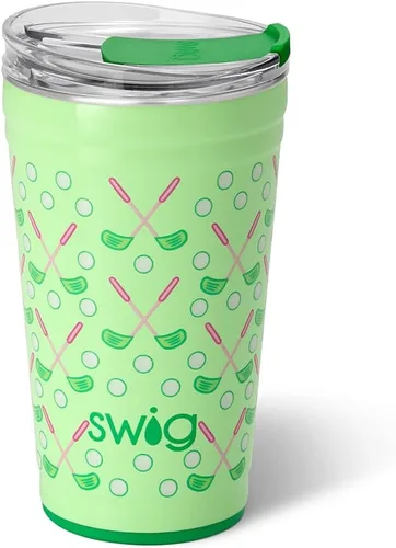 Miniatura 47 de Swig Life - Vaso de 22 oz con aislamiento térmico, vaso de café con tapa, apto para portavasos, apto para lavavajillas, acero inoxidable, taza