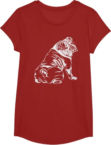 Miniatura 81 de Gracioso Bulldog Inglés playera perro Hund playera regalo, Azul (Heather blue)