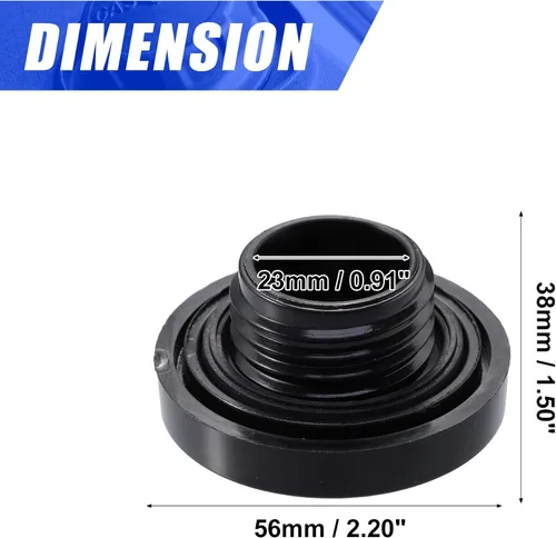 Miniatura 5 de X AUTOHAUX Tapa del depósito de combustible del motor, tapa de tapón de llenado de gasóleo, reemplazo 15610-P5G-000 para Honda Accord 2008-2013