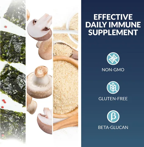 Miniatura 4 de Life Source Basics Activador de apoyo del sistema inmunológico - Beta de alta pureza 1,3/1,6 glucano - Suplemento inmunitario y vitamínico sin OMG