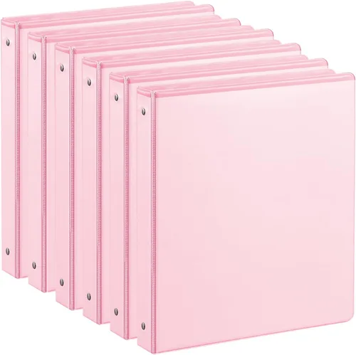 Miniatura 9 de Carpeta de 3 anillos de 1 pulgada con 2 bolsillos interiores, carpetas básicas de 1 pulgada con capacidad para papel de tamaño carta estadounidense