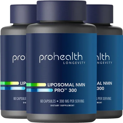 Miniatura 9 de ProHealth Longevity, Liposomal NMN Pro 300, 300 mg, 60 cápsulas (150 mg por cápsula)