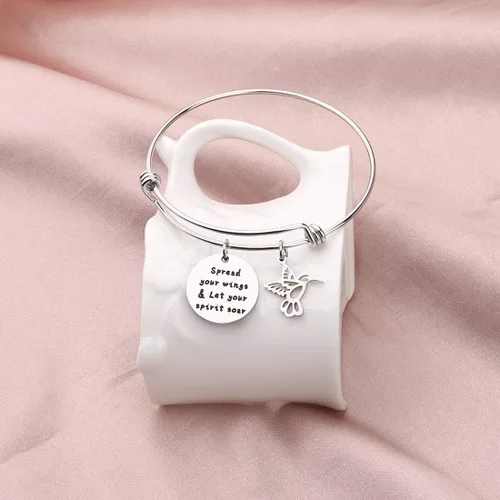 Miniatura 4 de HOLLP - Pulsera de abalorios para amantes de los pájaros y los pájaros, para extender tus alas y dejar que tu espíritu se despierte