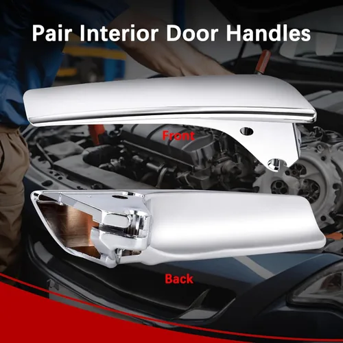 Miniatura 2 de FAERSI Par de manijas interiores para puerta del conductor y del pasajero Compatible con 2007 2008 2009 2010 2011 2012 2013 2014 Chevy Silverado