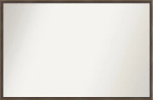 Miniatura 22 de Amanti Art Brown Bathroom Mirror for Over Sink, 23x41 Custom Made Hardwood Wedge Mocha Rectangle Vanity Mirror, Large Modern Wood Frame, Hangs
