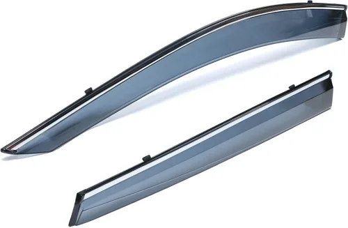 Miniatura 6 de Visera de ventana compatible con Honda CRV 2017-2022, estilo delgado, acrílico, humo, tintado, sol, lluvia, protector de pantalla, deflector