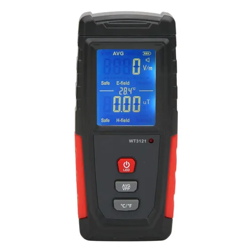 Probador de campo electromagnético del disfrute del verano, mini digital LCD del teléfono del hogar del ordenador del campo electromagnético del