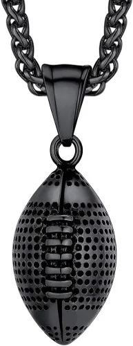 PROSTEEL Collar con dije de fútbol 3D de acero inoxidable para fútbol, baloncesto, unisex, joyería para niños, niñas, mujeres, regalo para fanáticos