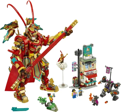 Miniatura 2 de LEGO Monkie Kid: Monkey King Warrior Mech 80012 Kit de construcción de juguete (1,629 piezas)