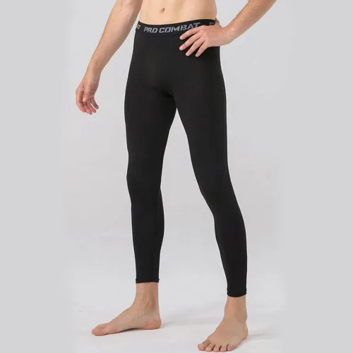 Miniatura 4 de HYCOPROT Pantalones de compresión para hombre, pantalones ajustados atléticos, leggings de capa base para correr, entrenamiento, deportes, yoga