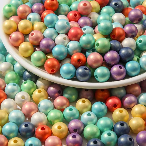 Miniatura 7 de Cuentas acrílicas de 0.472 pulgadas, 250 cuentas de color ab, cuentas redondas de burbujas de colores surtidos para manualidades, joyería