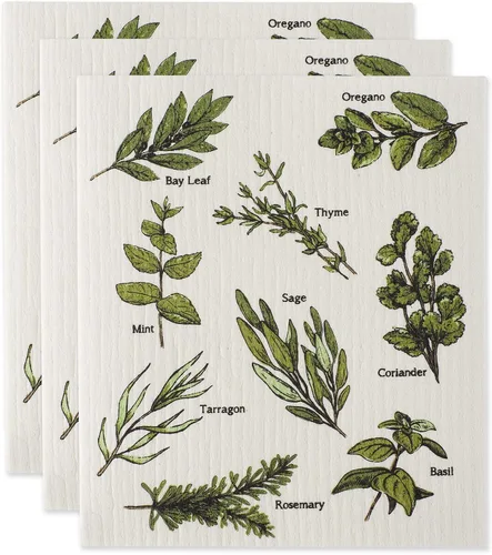 Miniatura 19 de DII Paños suecos para cocina y limpieza, reutilizables, lavables a máquina y aptos para lavavajillas, biodegradables, 7.75 x 6.75, limones, 3