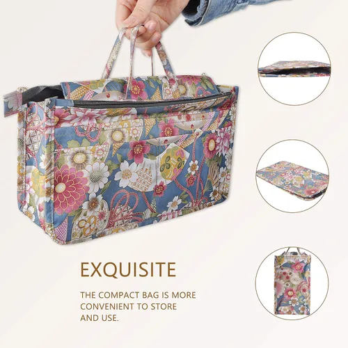 Miniatura 78 de Bolso de mano estilo cartera de Vercord para mujer con organizador incorporado, estampado bien definido, con manijas y cremallera, tamaño 2