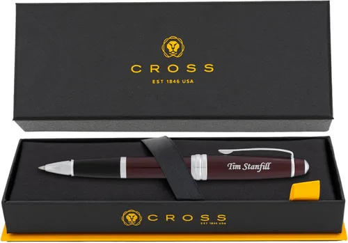 Miniatura 9 de Dayspring Pens Cross Bailey Medalist - Bolígrafo de punta redonda personalizada Bolígrafos cruzados de lujo grabados personalizados para hombres