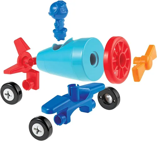 Miniatura 3 de Learning Resources 1-2-3 Build it! Coche, barco, avión, 15 piezas
