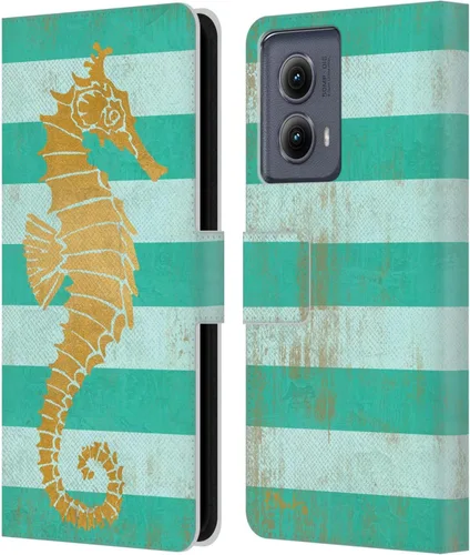 Miniatura 7 de Head Case Designs Funda de piel con licencia oficial de Paul Brent Agate Mermaid Coastal para Motorola Edge (2024)