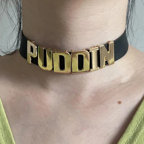 Miniatura 2 de YANCHUN Puddin Choker Necklace for Women Leather Spike Bracelet Halloween Costume Accessories