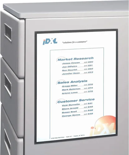 C-Line Protectores magnéticos para cubículos para superficies de metal y pizarra, transparentes, 8.5 x 11 pulgadas, 2 por paquete (37911)