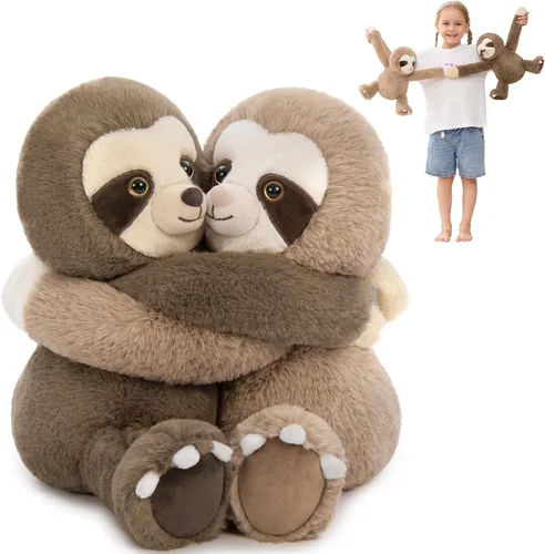 Miniatura 14 de MorisMos Dúo de Animales de Peluche de Leopardo, Congelables y Aptos para Microondas, Juguete de Leopardo de Brazos Largos para Abrazar, Almohadilla