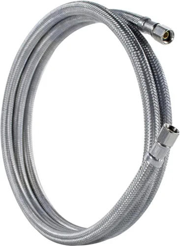 Miniatura 5 de Certified Appliance Accessories Línea de agua para máquina de hielo, 6 pies, núcleo de PVC con acero inoxidable trenzado de alta calidad