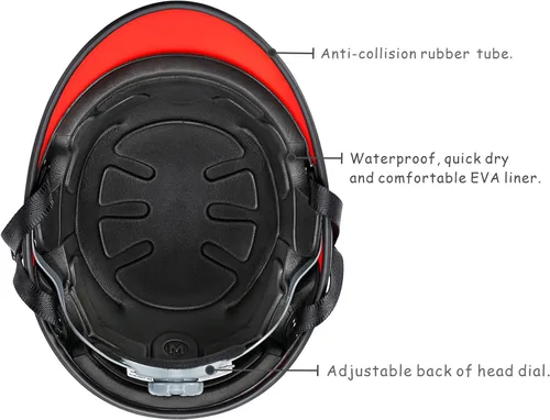 Miniatura 2 de Reevas - Casco para adulto para kayak, rafting SUP, surf, esquí acuático Rojo Brillante