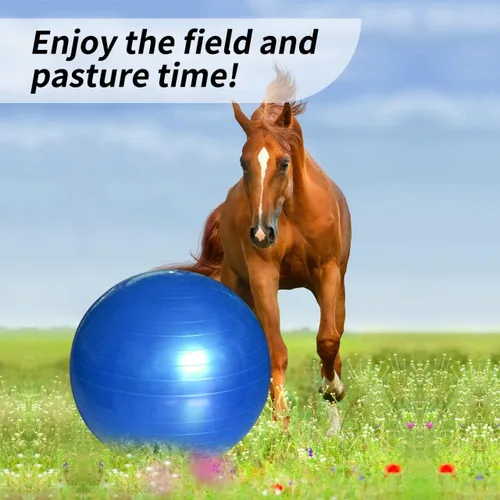 Miniatura 2 de Pelotas de juego de caballos de 17 pulgadas Pelota de pastoreo anti-estallido para caballo Mega Equino Ball para jugar Entrenamiento Caballos