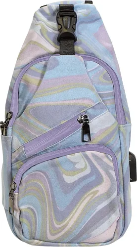 Miniatura 77 de Nupouch Mochila cruzada antirrobo, carga USB, mochila ligera para viajes, senderismo, todos los días
