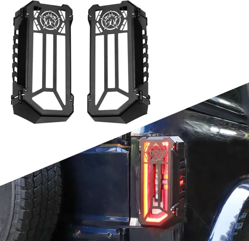 Miniatura 9 de Protector de luz trasera de aluminio, cubierta para lámparas de luz trasera, compatible con Ford Bronco 2021, 2022, 2023, 2024, 2025, accesorios