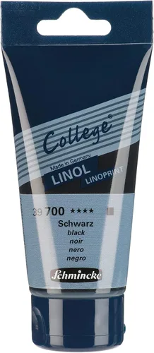 Miniatura 5 de Schmincke - College Linol, Artists' Lino Colors Negro 8.0 fl oz, 39700053, Tinta de impresión de lino a base de agua de bajo olor, impresión rápida