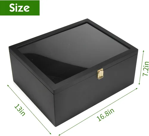 Miniatura 7 de TJ.MOREE Estuche de fútbol con 2 fundas de fútbol tamaño completo, soportes para rugby para exhibir pelotas, caja de sombra de montaje en pared