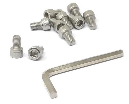 Miniatura 58 de iexcell 25 piezas M4 x 60/65/70/75/3.150 in paso de rosca 0.028 in acero inoxidable 304 cabeza hexagonal Tornillos Tornillos surtido Kit