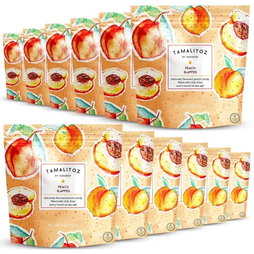 Miniatura 23 de Tamalitoz - Mango para masticar labios, caramelo duro mexicano de mango picante relleno de chile, lima y sal marina, caramelo de fruta hecho a mano