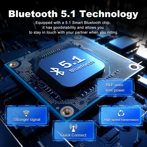 Miniatura 8 de EJEAS V6 Pro - Auriculares Bluetooth para motocicleta, sistema de comunicación de casco de intercomunicación para 2 conductores con respuesta