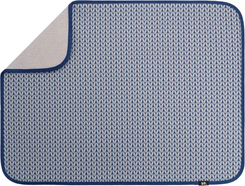 Miniatura 28 de S&T INC. Tapete de microfibra para secado de platos, reversible y absorbente para cocina, de 16 x 18 pulgadas, color negro