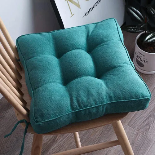 Miniatura 17 de Cojín redondo suave para silla, cojín acolchado antideslizante, cojines de asiento suaves y cómodos para sillas de cocina, comedor y oficina