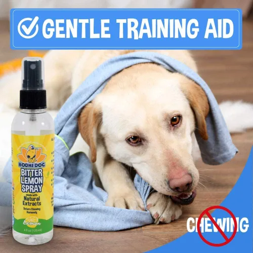 Miniatura 5 de Bodhi Dog Spray de limón amargo – Spray antimasticable para perros, gatos, cachorros y gatitos – Ayuda de entrenamiento para masticar – Seguro