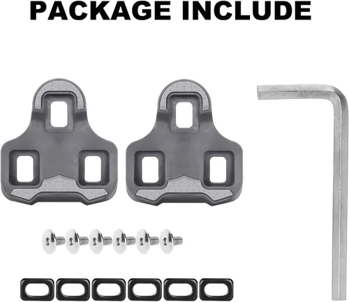 Miniatura 6 de Thinvik Botines de bicicleta para Look Keo Grip, tacos Keo con diseño de goma antideslizante, juego de tacos de bicicleta para ciclismo en Flotador
