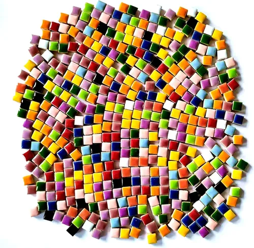 Miniatura 14 de Azulejos de mosaico de cerámica irregulares de color aleatorio de 1.1 lb, para hacer bricolaje, creativos, para platos de bricolaje, macetas