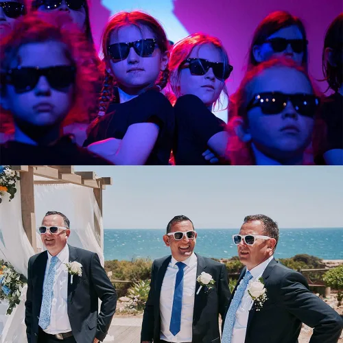 Miniatura 4 de Gafas de sol de fiesta personalizadas, regalos de boda a granel, regalos para invitados, cumpleaños, licenciatura, graduación, novia, novia, Mezclado