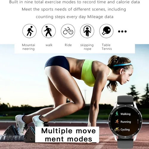 Miniatura 4 de Reloj inteligente con auriculares, 2 en 1 TWS inalámbrico BT5.0, monitor de salud deportivo de fitness, color negro