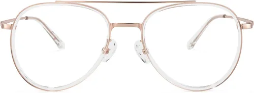 Zeelool Readers Chic TR90 - Lentes de lectura estilo aviador para mujer con revestimiento antirreflectante estándar Ellis TX531583-03