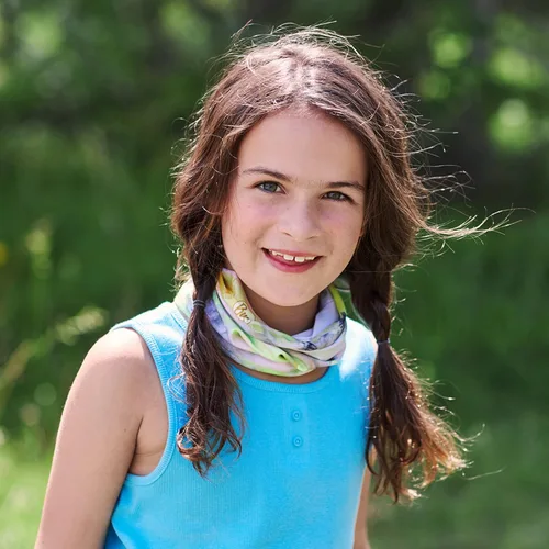 Miniatura 5 de BUFF Cuello multifuncional para niños, tela ultra elástica original EcoStretch usada más de 12 maneras