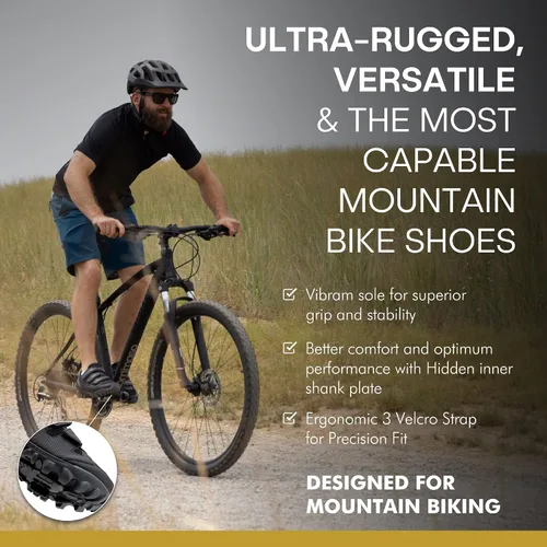 Miniatura 4 de Tommaso Zapatos de bicicleta de montaña para hombre 100 200 Elite All Mountain Vibram Sole