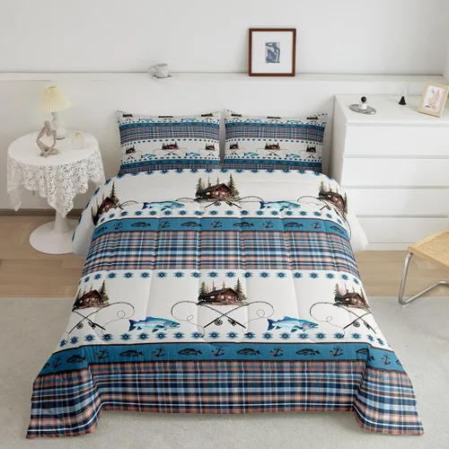 Miniatura 35 de jejeloiu Juego de ropa de cama Queen y King, juego de edredón de panal para niños, niñas, adolescentes, decoración de habitación, edredón Multi 07