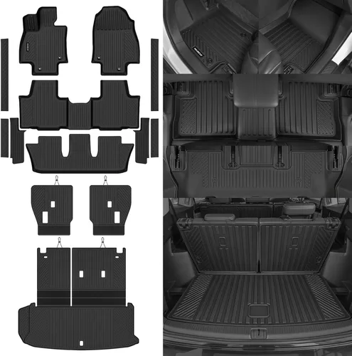 Miniatura 86 de Alfombrillas de piso Naibeve para Ford Edge 2015 2016 2017 2018 2019 2020 2021 2022 2023 2024 2025 - Ajuste personalizado para todo clima
