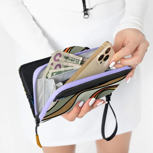 Miniatura 41 de Sherpani Tulum, cartera grande de nailon con cremallera alrededor, cartera con tarjetero organizador para mujer