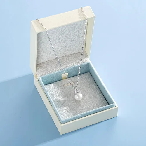 Miniatura 6 de FANCIME Collar de perlas de piedra natal de junio para mujer de 9 a 0.394 in de perlas de agua dulce genuinas en plata de ley, collar de cola